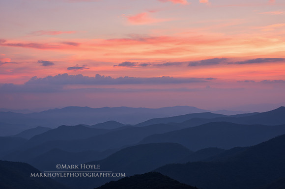 Twilight from the Caney Fork Overlook