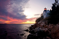 Sunset at Bass Harbor Light